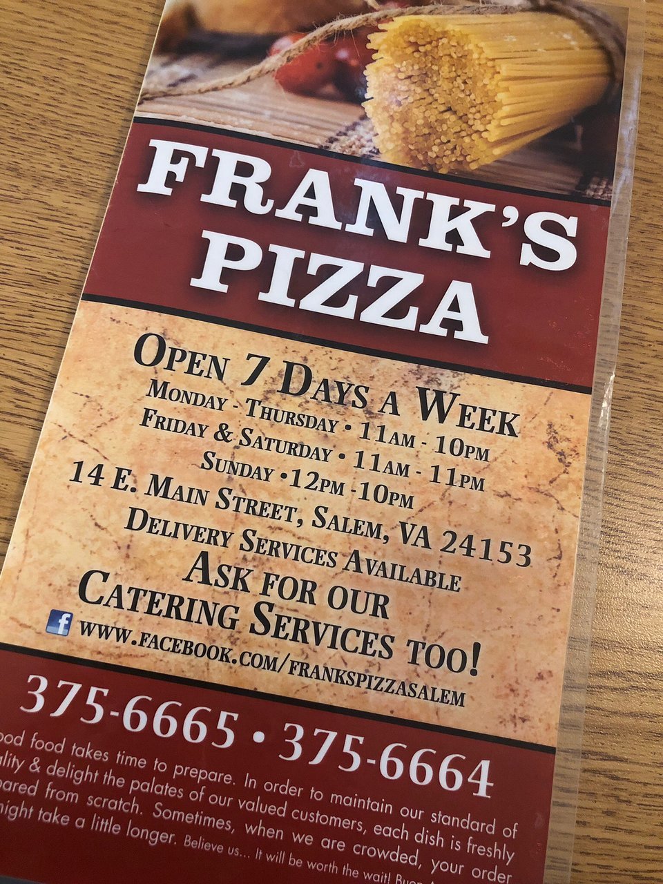 Frank`s Pizza